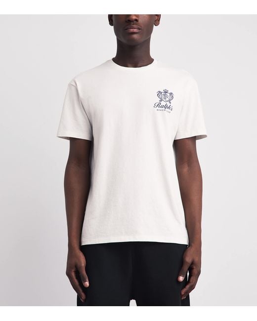 Polo Ralph Lauren White Cotton Ralph's Beach Club T-Shirt for men