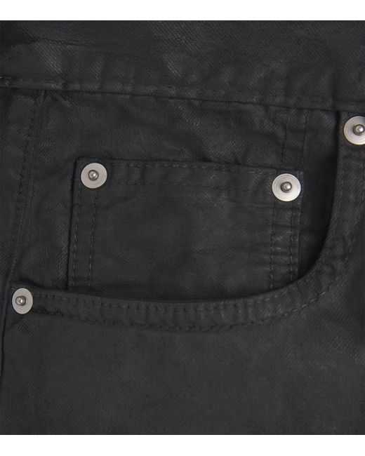 Rick Owens Black Geth Barrel-Leg Jeans for men