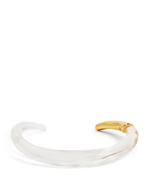 Alexis Natural Clear Lucite Hinge Collar