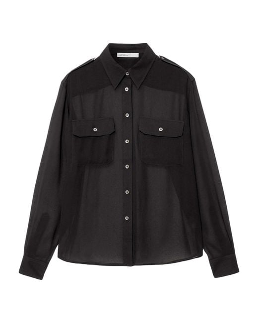AllSaints Black Maven Shirt