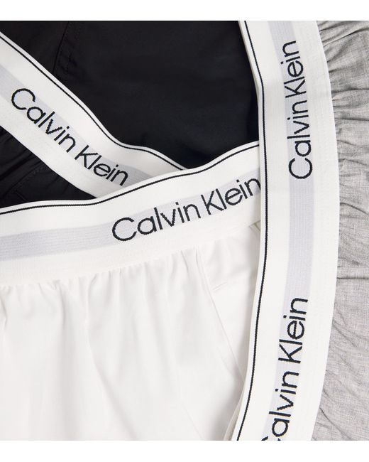 Calvin Klein Blue Cotton Stretch Slim Icon Boxers for men