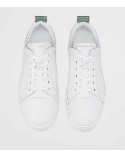 Christian Louboutin White Fun Louis Junior Leather Sneakers for men