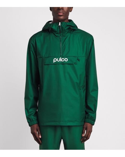 Pulco Studios Green Water-Resistant Coaches Jacket for men