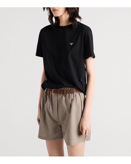 Prada Black Jersey T-Shirt