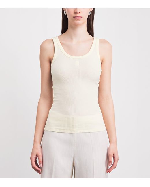 Sandro Natural Ribbed Tank Top