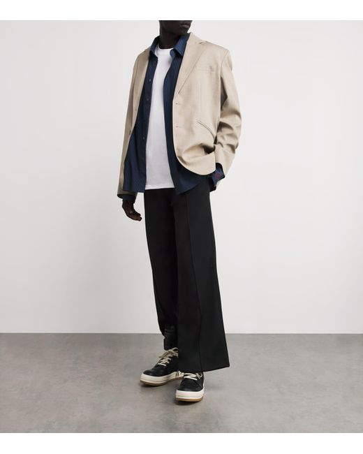 J.W. Anderson Black Jersey Pintuck Sweatpants for men