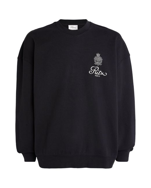 FRAME Black X Ritz Paris Late Checkout Crew-neck Sweater for men