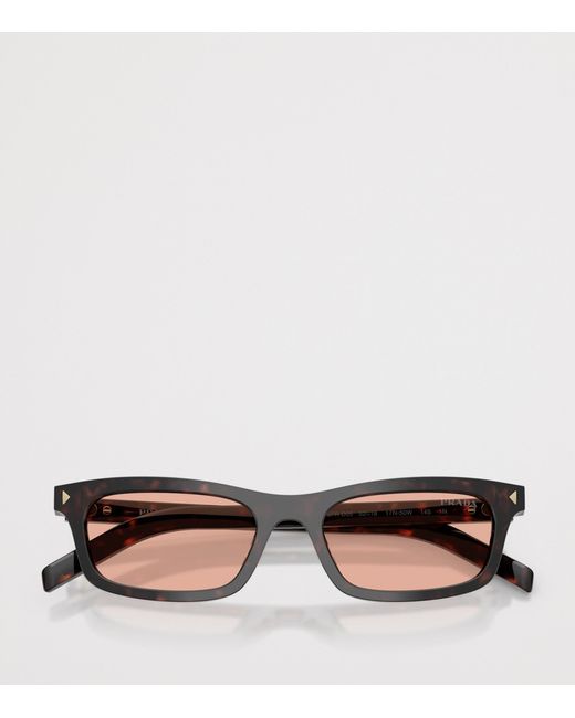 Prada Brown Acetate Pillow Sunglasses