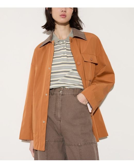 MAX&Co. Brown Relaxed Fit Raincoat