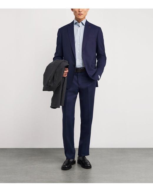 Pal Zileri Blue Wool Vicenza 2-Piece Suit for men