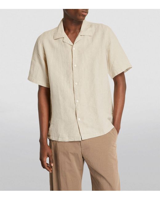 NN07 White Linen Julio Shirt for men