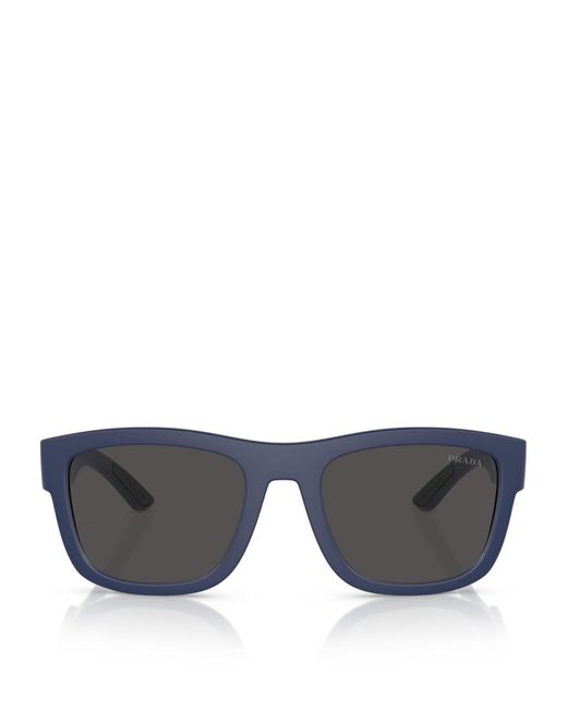 Prada Linea Rossa Gray Nylon Pillow Sunglasses for men