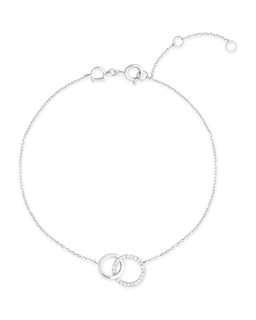 Astrid & Miyu White And Topaz Orbit Bracelet
