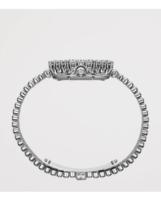 Chopard Metallic And Diamond Octagonal L'Heure Du Diamant Watch
