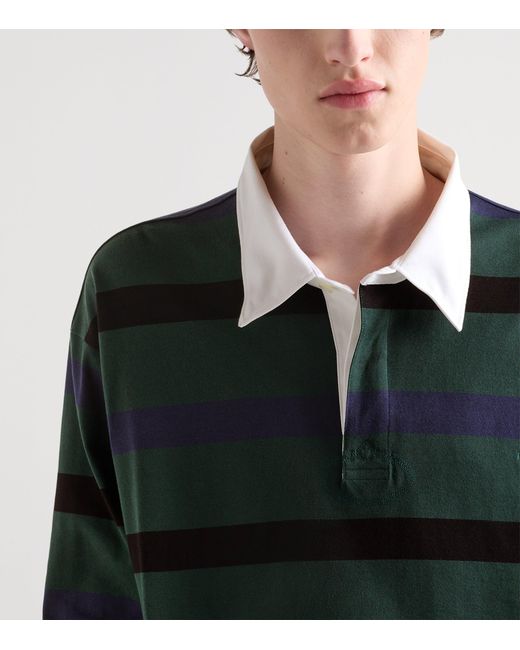 Prada Black Cotton Oversized Polo Shirt for men