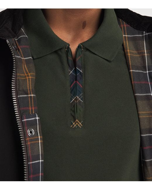 Barbour Green Cotton Stately Polo Shirt for men