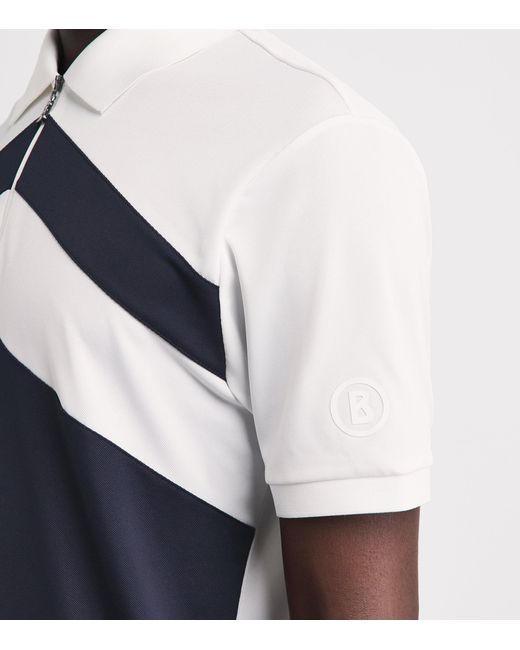 Bogner Blue Chevron Cuno Polo Shirt for men