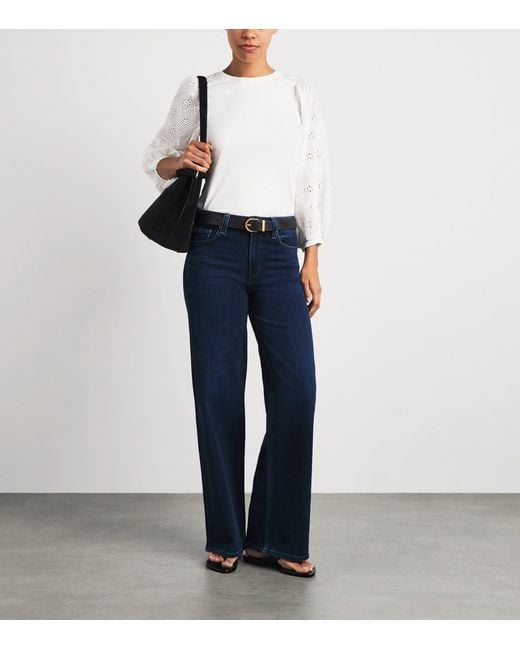 ME+EM White Broderie Anglaise Blouse