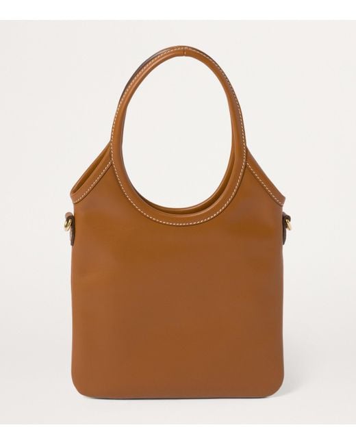 Miu Miu Brown Leather Ivy Top-Handle Bag