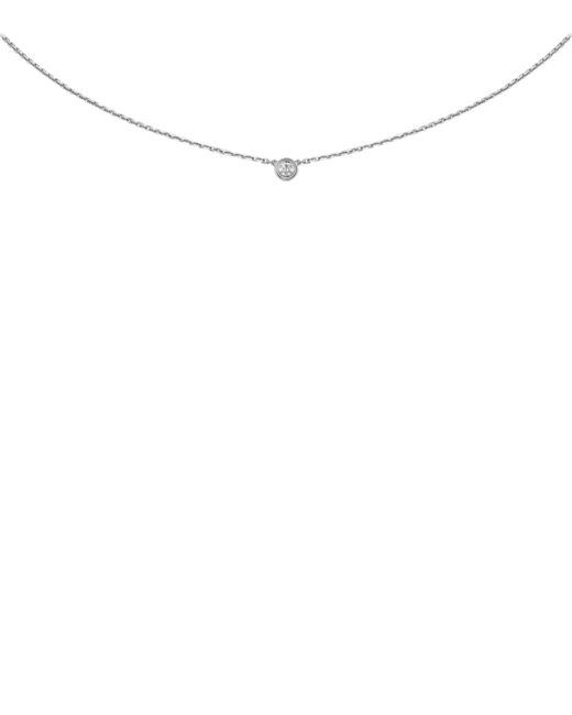 Cartier Extra-small White Gold And Diamond D'amour Necklace