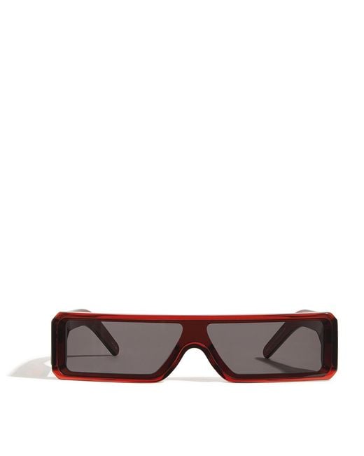 Rick Owens Brown Acetate Geth Sunglasses for men