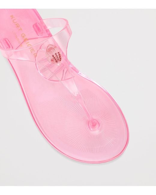 Kurt Geiger Pink Maddison T-Bar Sandals