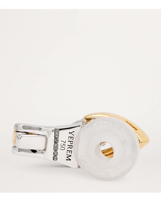 YEPREM Metallic And Diamond Whisper Ear Cuff
