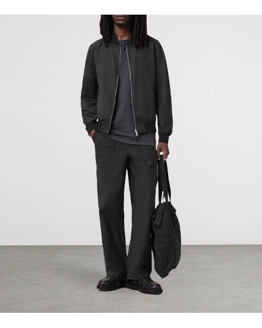 AllSaints Black Reversible Bassett Bomber Jacket for men