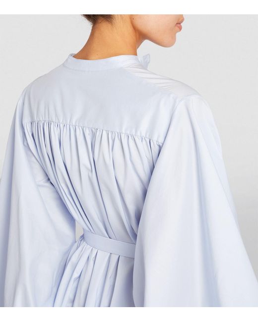 Palmer//Harding Blue Tender Mini Shirt Dress