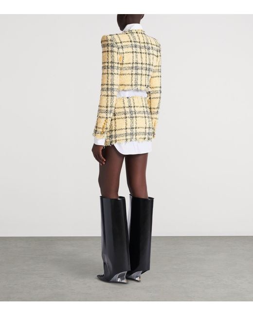 Balmain Metallic Tweed Glitter Jacket