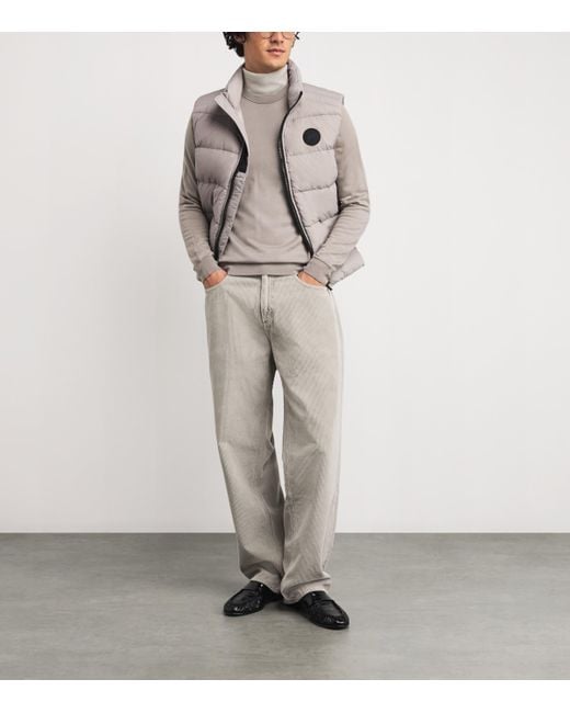 Canada Goose Gray Down Enduraluxe Packable Crofton Gilet for men