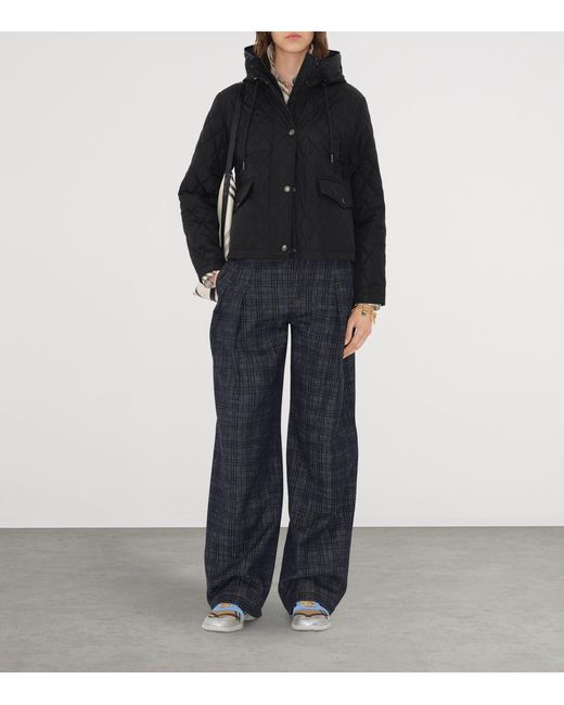 Burberry Black Hooded Field Jacket