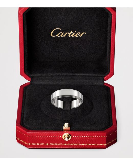 Cartier Metallic Platinum And Diamond D'Amour Wedding Band