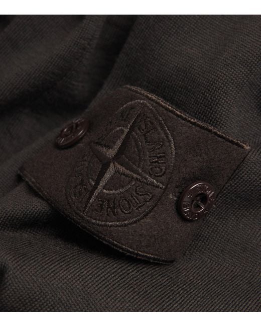Stone Island Black Wool Ghost Sweater for men