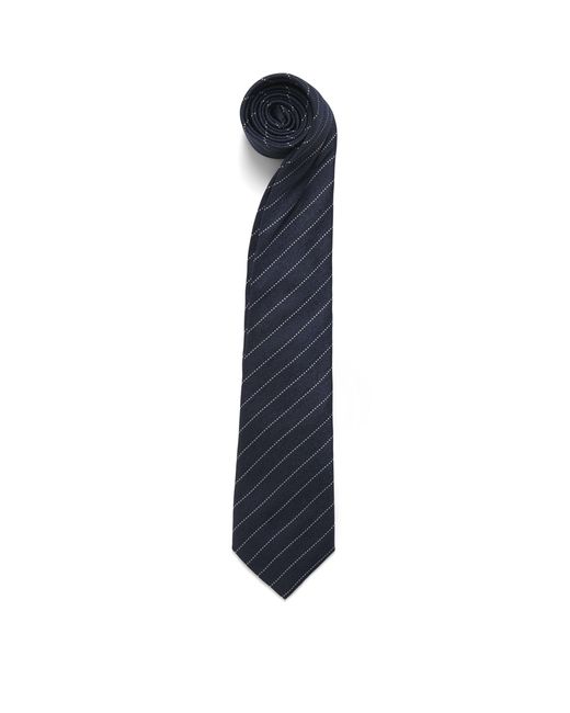 Canali Blue Silk Stripe Tie for men