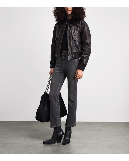Mother Gray The Hustler Ankle Jeans