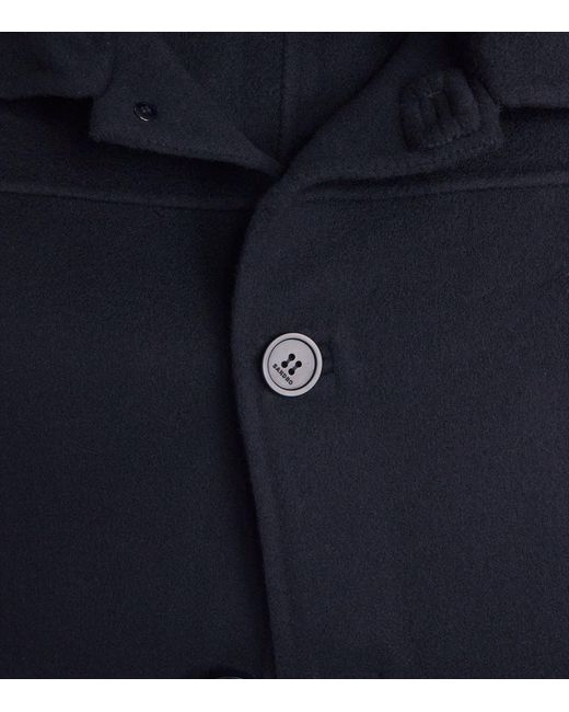 Sandro Blue Double-Face Wool Worker Jacket for men