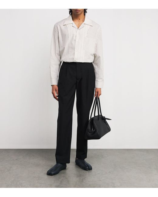 Maison Margiela Blue Nappa Leather Tabi Babouche Mules for men