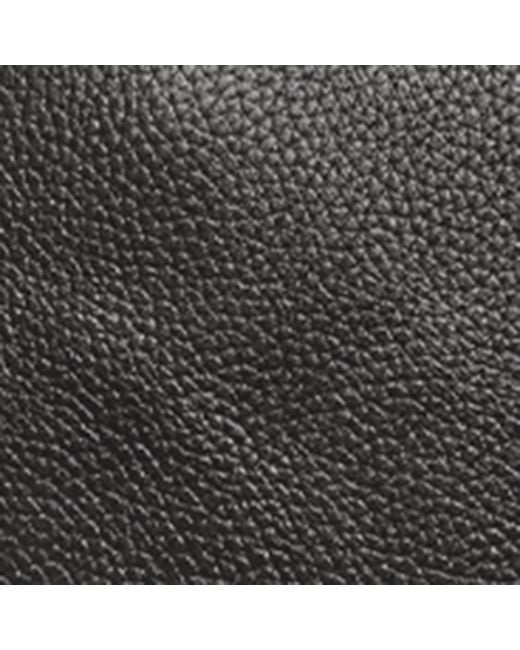 Aspinal Black Leather Boston Holdall for men