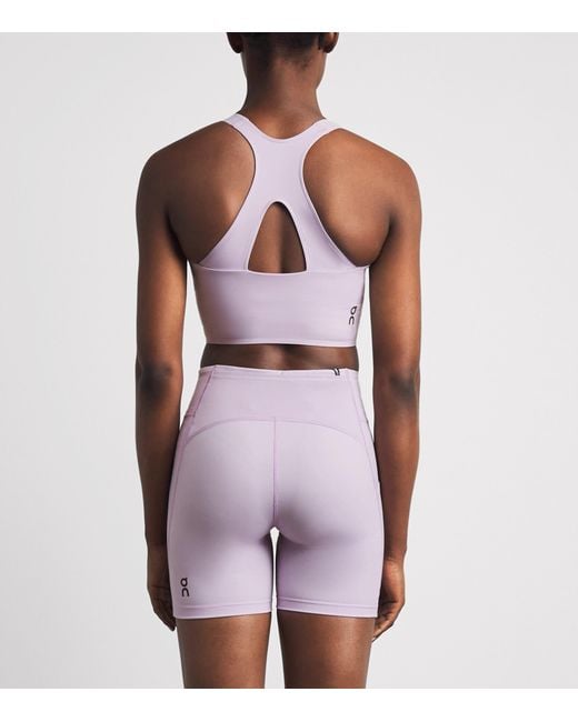 On Shoes Purple Performance Crop Top