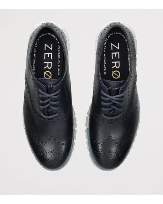 Cole Haan Blue Stitchlite Zerøgrand Remastered Oxford Shoes for men