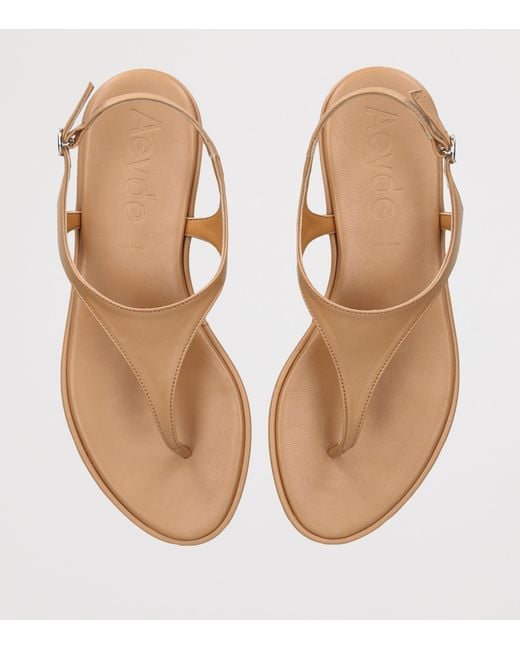 Aeyde Natural Leather Raine Sandals