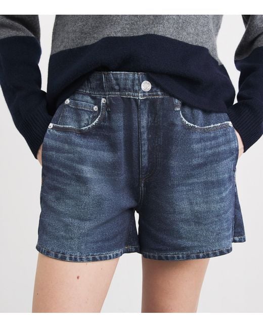 Rag & Bone Blue Miramar Walking Shorts
