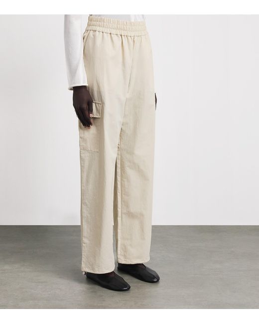 Stylein White Shea Cargo Trousers for men