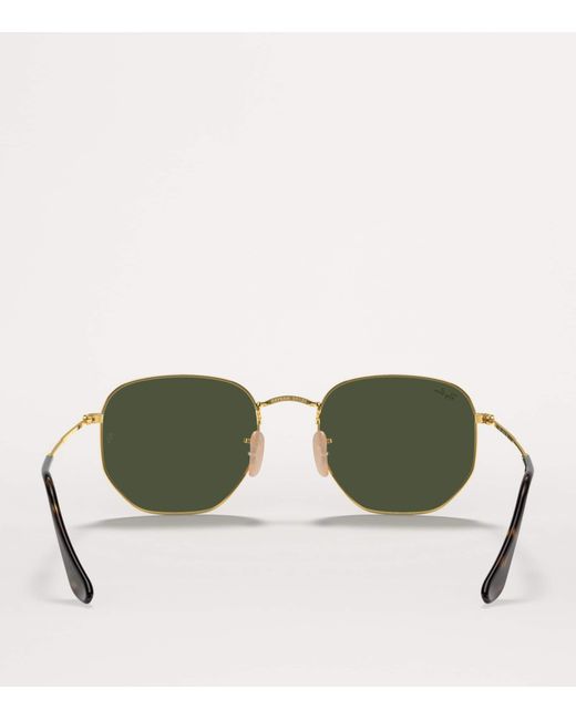 Ray-Ban Green Rb3548N Hexagonal Sunglasses