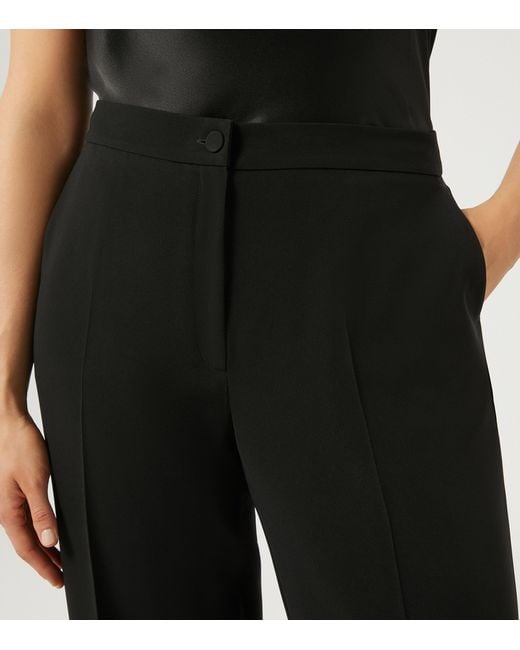 Marina Rinaldi Black Afosi Wide-Leg Trousers