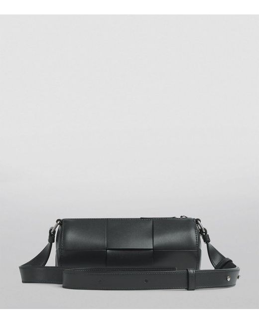 Bottega Veneta Black Small Leather Canette Cross-body Bag for men