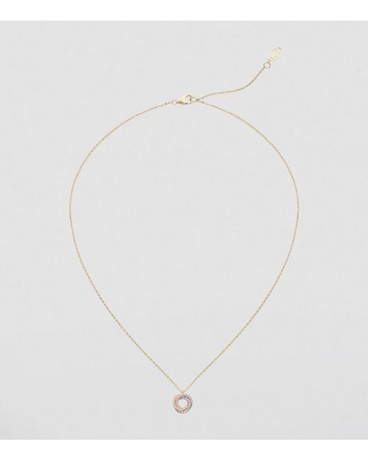 Cartier Natural Mixed And Diamond Trinity Necklace