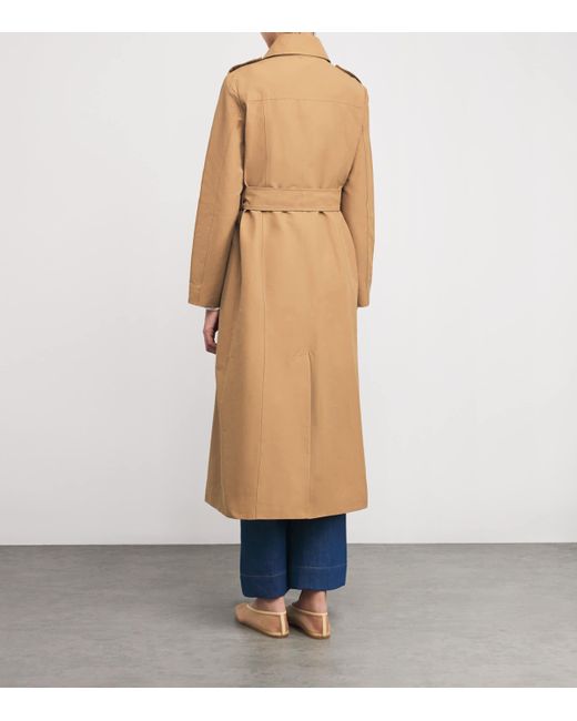 MAX&Co. Natural Cotton-Blend Trench Coat