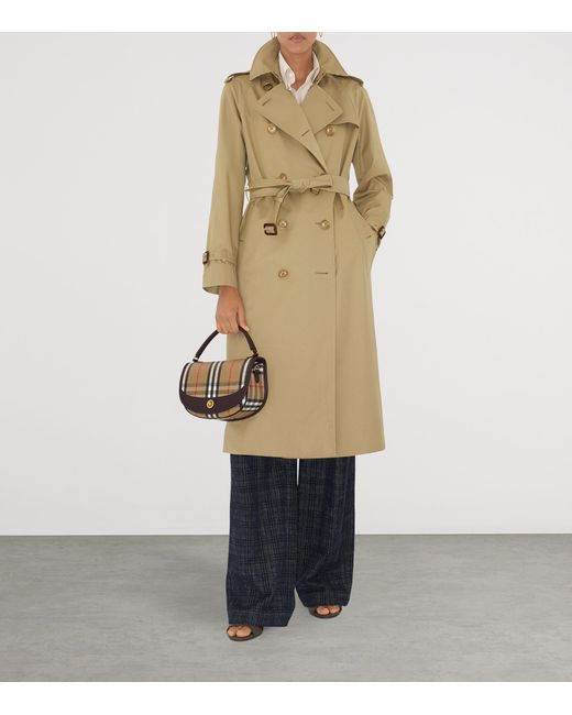 Burberry Metallic Canvas Highlands Cross-Body Bag